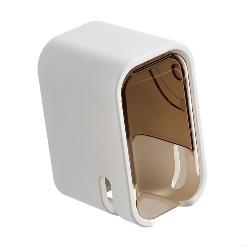 62KD Modern Toothbrush Wall Rack Adhesive Mounting Vertical Space Saving