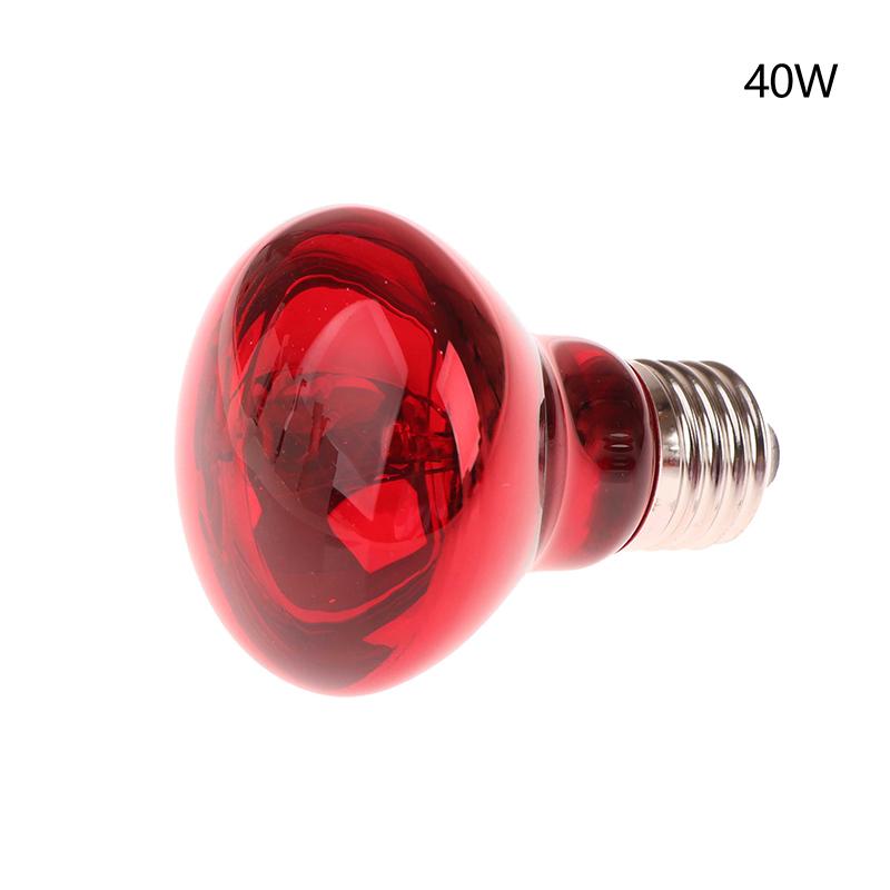 25/40/50/60/75/100W E27 Uva Poultry Bulb Infrared Night Light Day Poultry Heating Bulb For Plants Amphibians Reptile Pets