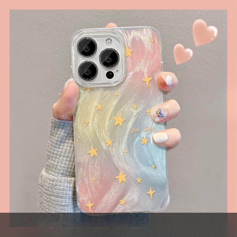 Applicable To Opporeno11 Mobile Phone Case Vivos17/10 Blue Bow Bracket X100 Feather Yarn Laser Xiaomi 13