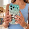 Sea Turtle Shell Beach Ocean Phone Case for iPhone 16 15 14 Pro Max 13 12 11 Mini XR XS SE Wavy Edge Soft Cover