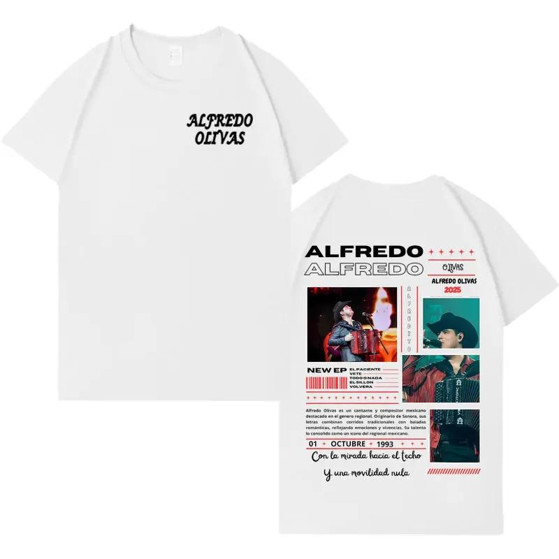 Rapper Alfredo Olivas Trendy Album Tour Tshrit Mens Women High Quality Gothic Music Casual Tshrits Loose Short Sleeve Streetwear