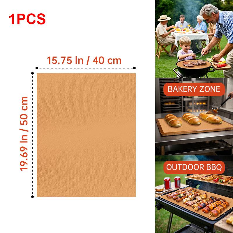 60*40cm Non-stick BBQ Grill Mat Baking Mat Barbecue Tool Cooking Grill Sheet Heat Resistance Kitchen BBQ Tool