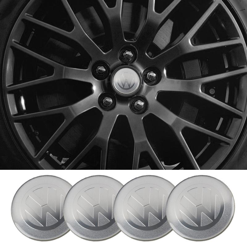 Pro VW Volkswagen Jetta MK5 Golf 4ks 56mm Samolepky na kola auta Středové krytky kol Znak auta Odznak Obtisk Pro Volkswagen GTI R-Line R