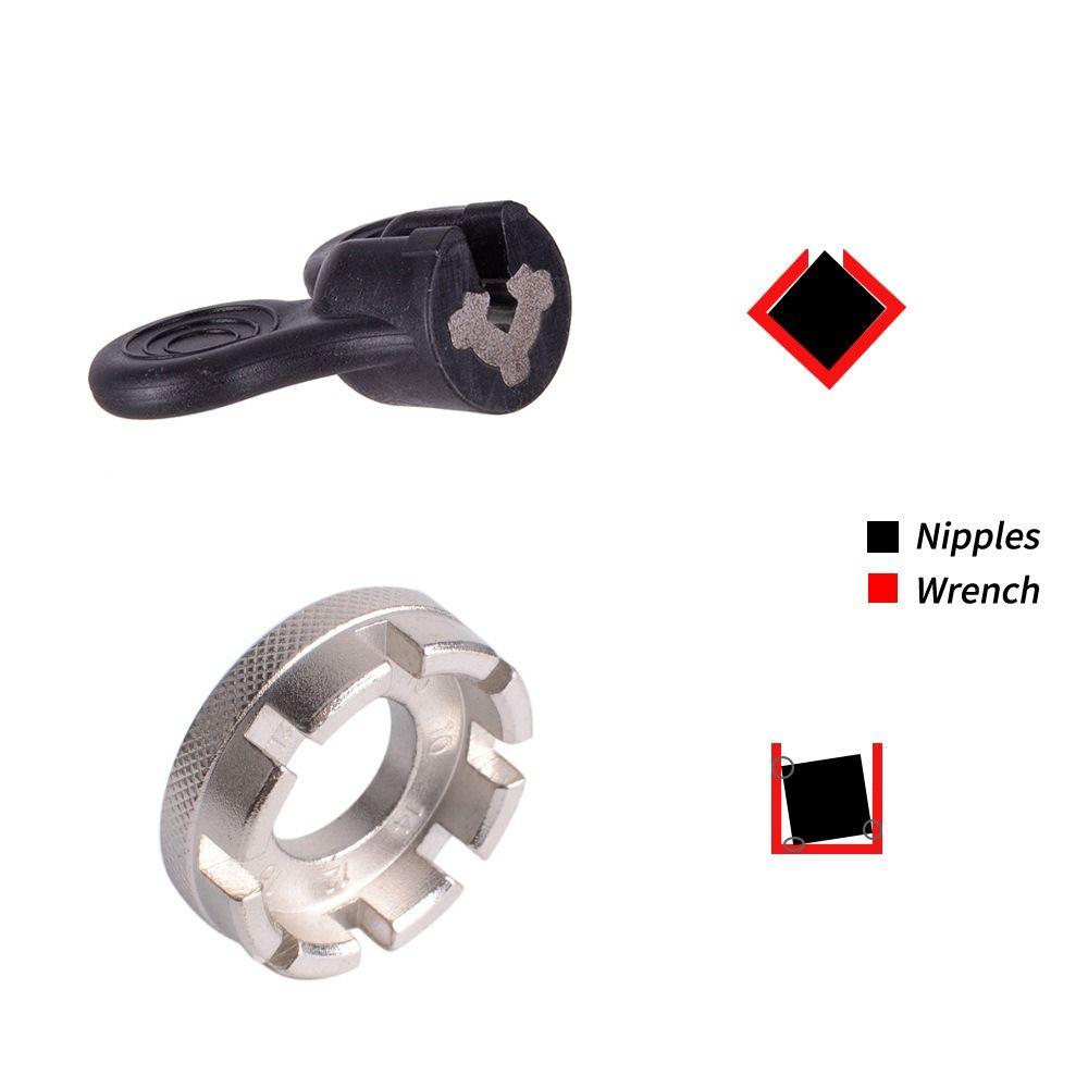High Strength Nylon Bike Spoke Adjustment Tool Accurate Stable Tool Flat Spoke Tool  Outdoor Sports