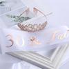 Europäische und Amerikanische Mode Legierung Digitale Krone Stirnband Digitaler Geburtstag Schultergurt Set Geburtstagsparty Ball Kopfschmuck für Mädchen
