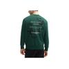 Fila X V&A Heritage Collection Morgan Series Letter Round Neck Pullover Sweatshirt Men Sweatshirt Night-Shadow-Green F11M418206F-GN