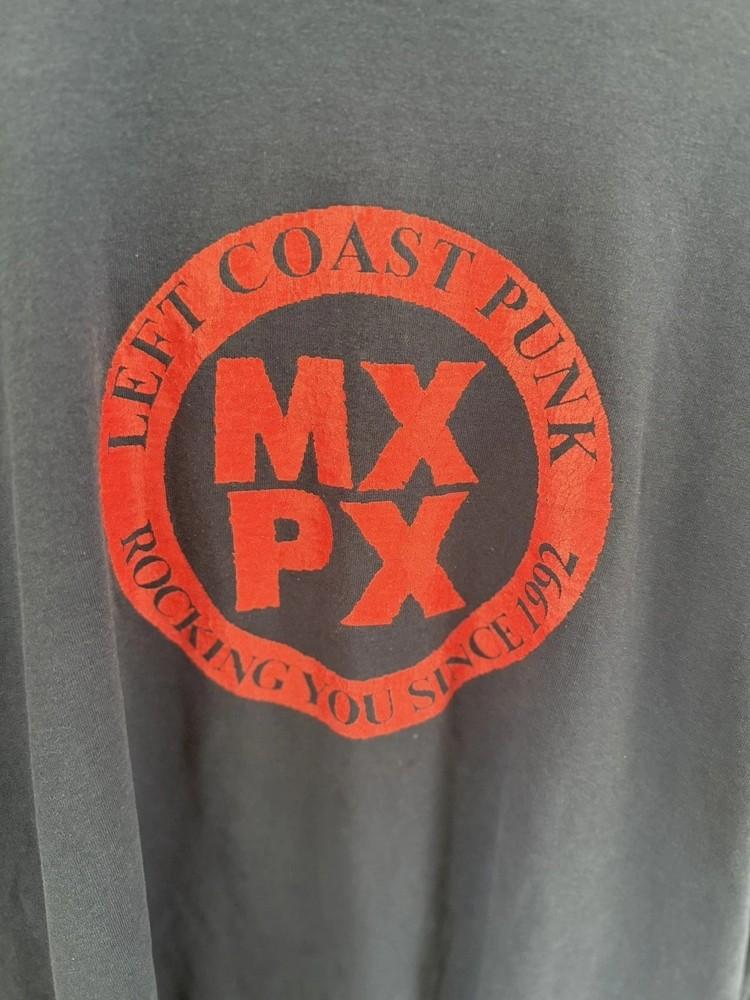 РЕДКИЙ винтажный панк-рок футболка MxPx репринт черная полный размер BT1849 унисекс S