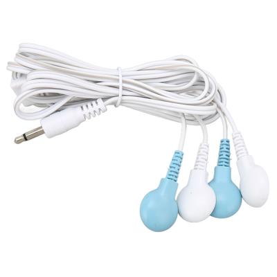 4 in 1 Elektrotherapie Elektrodenkabel Elektrische Schockdrähte Kabel für Tens Massagegerät