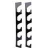 2pcs Fishing Pole Holders for Garage Wall Mounted Fishing Rod Racks Storage   Hold 5 Rods Black,Fishing Pole Storage Rack, Organiser with  