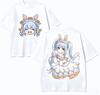 Usada Pekora Anime Lover TShirt Harajuku Cotton NewModel High Street Retro Fashion Oversized Unisex Classic High Quality Soft