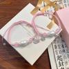 KT Cat Pearl Blessing Brand Woven Hand Rope Bracelet Simple Sweet Cute Hand Rope Couple Bracelet Temperament Gift