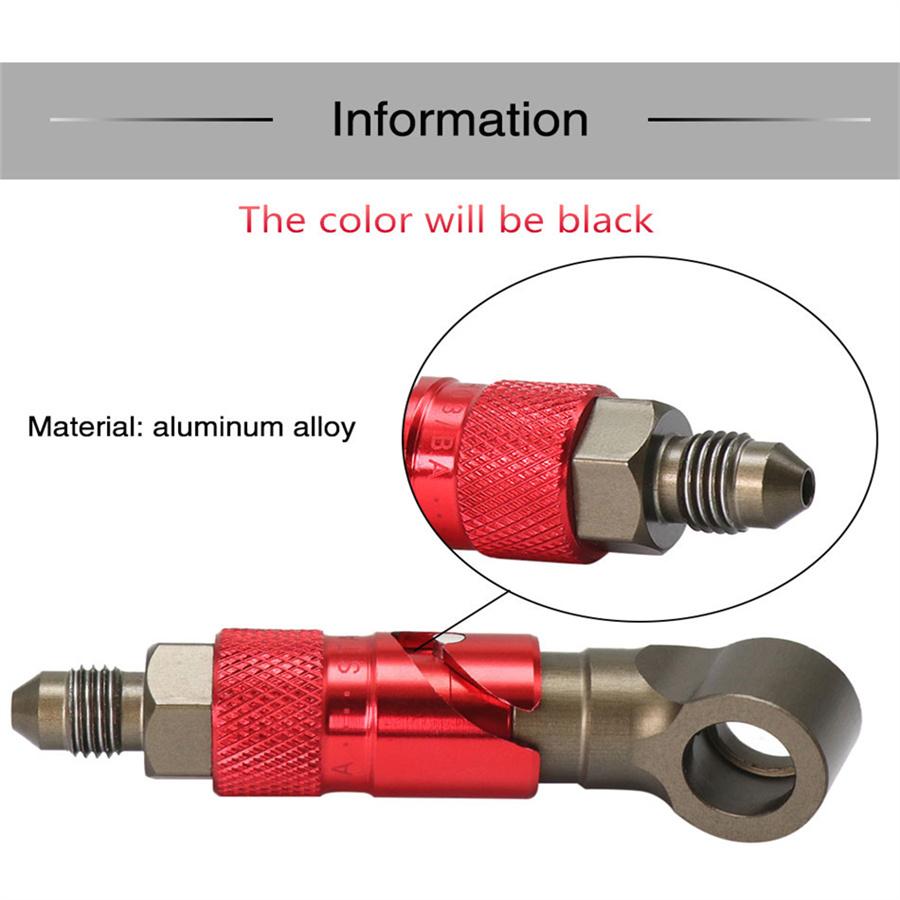 3 AN Black Aluminum CNC Quick Release Dry Brake Line Coupling Fitting Adapter