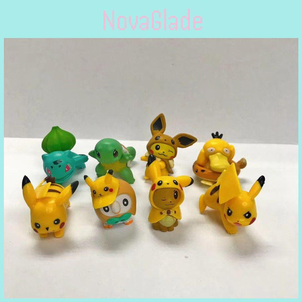 Fantastyczny Zestaw 8 Figurek Pokemon Pikachu Idealny Dla Kolekcjonerów Lub Dzieci!