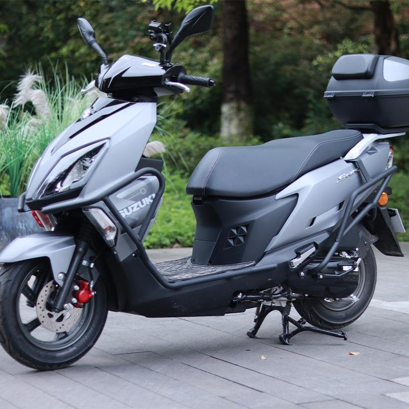 Leichtmotorrad Suzuki UY125 Schutz-Kollisionsschutzstangen - Vorder- und Hinterradstoßstangen aus Kohlenstoffstahl