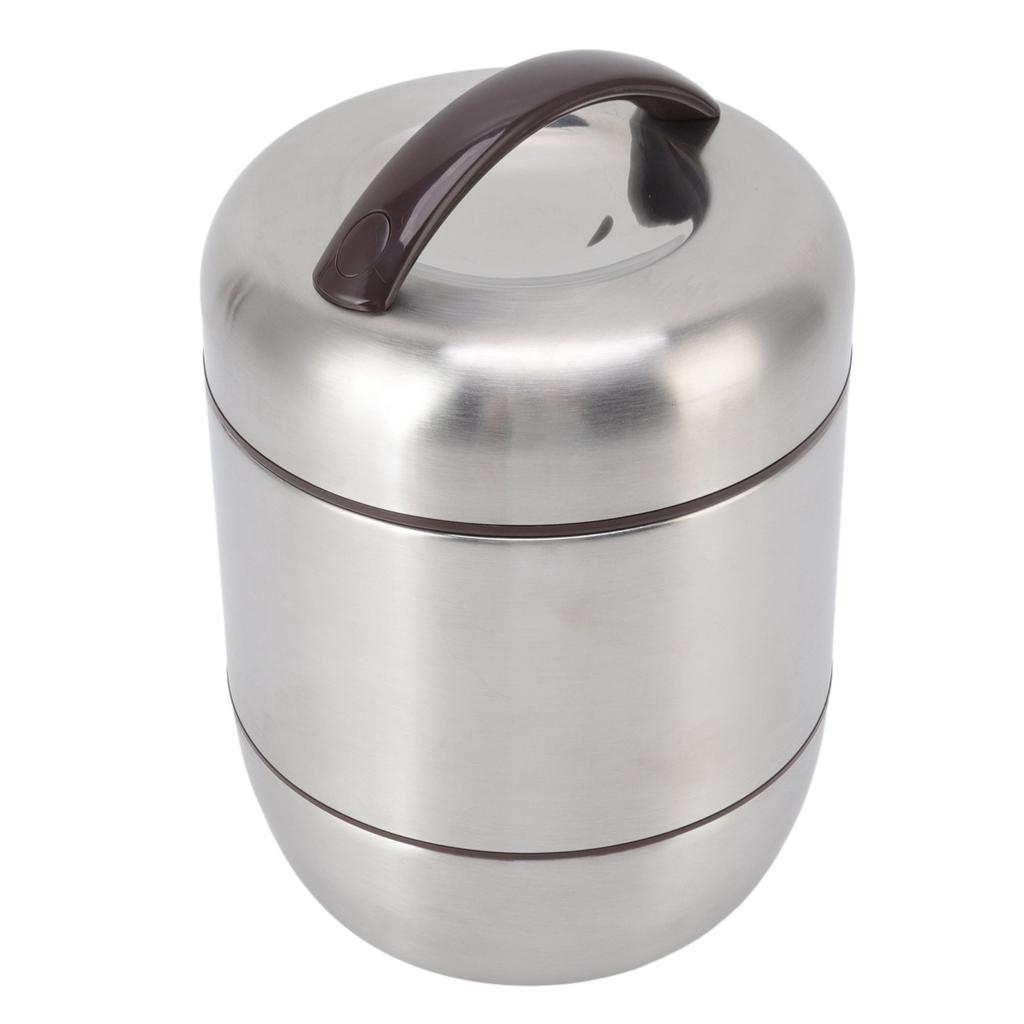 Insulation Bento Lunch Box 4 Layer Stackable Compartment Stainless Steel Lunch Container for