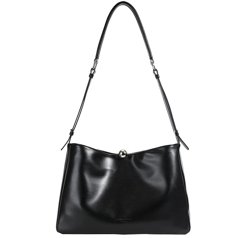 Popular bag women's large-capacity new retro versatile shoulder messenger tote bag bucket bag