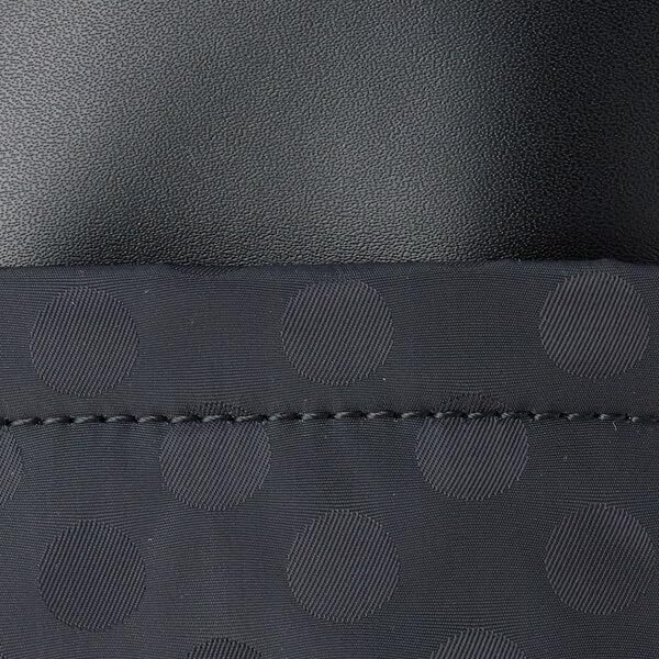 Isaac Water-Repellent Dot Jacquard Recycled Leather Combination 2-Way Tote Bag 1000713SC Navy (66)
