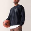 Adidas Basketball Crew Sweatshirt With Alphabet Logo Print Men Tops Black IX4910