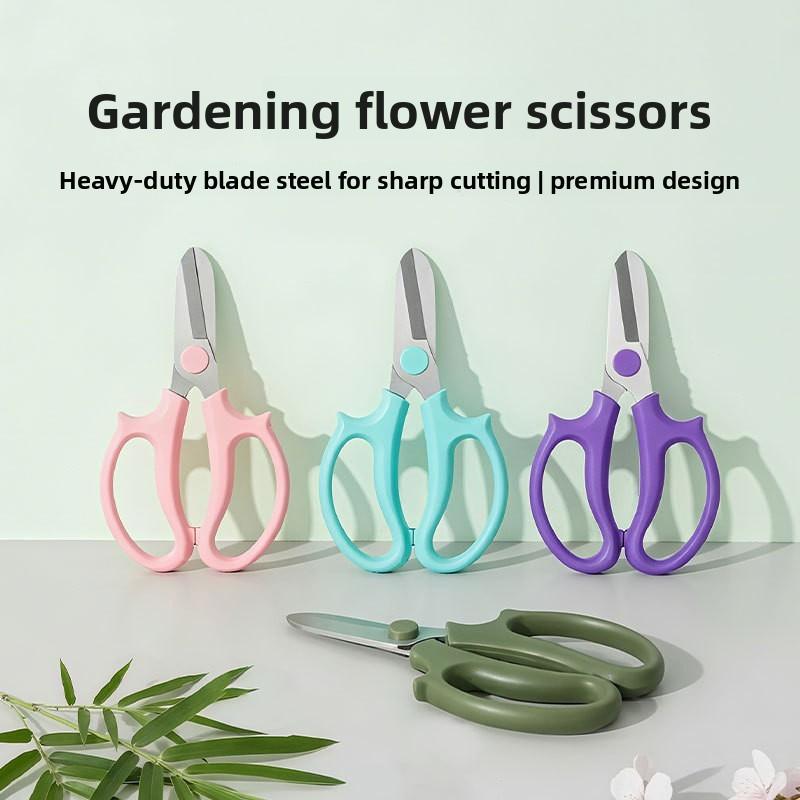 Garden Pruning Scissors With Stainless Steel Blades For Flower Arranging And Plant Maintenance