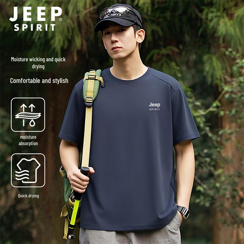 JEEP SPIRIT Men s Breathable Short Sleeve T-Shirt 33