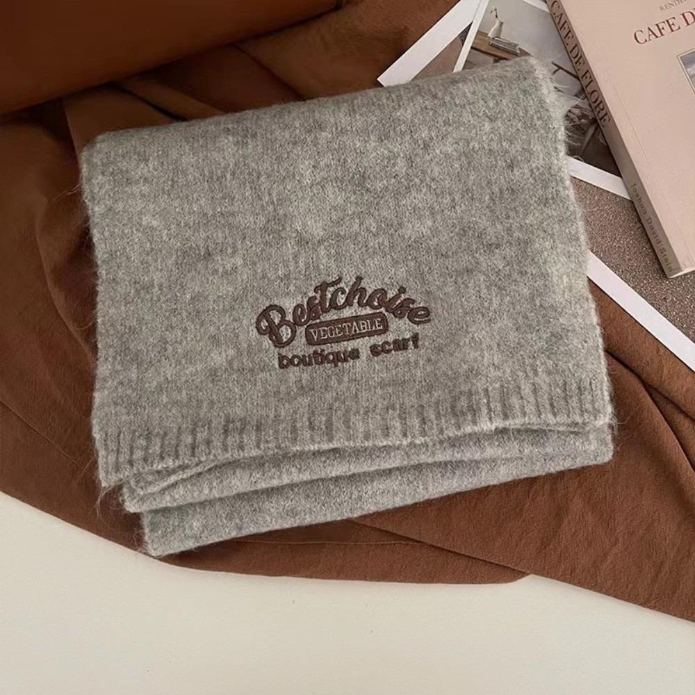 

Ветрозащитный вязаный шарф, холодостойкие шарфы-манишки, новые обертывания для шеи, осень и зима серый