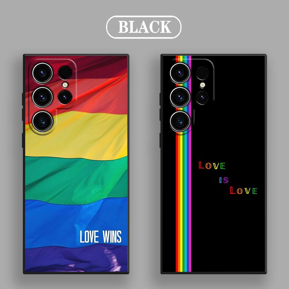Gay Pride Flag Lesbians LGBT Rainbow S26Ultra Case For Samsung Galaxy S26 S25 S24 S23 S20 S21 FE S22 Ultra Plus Soft Phone Cover