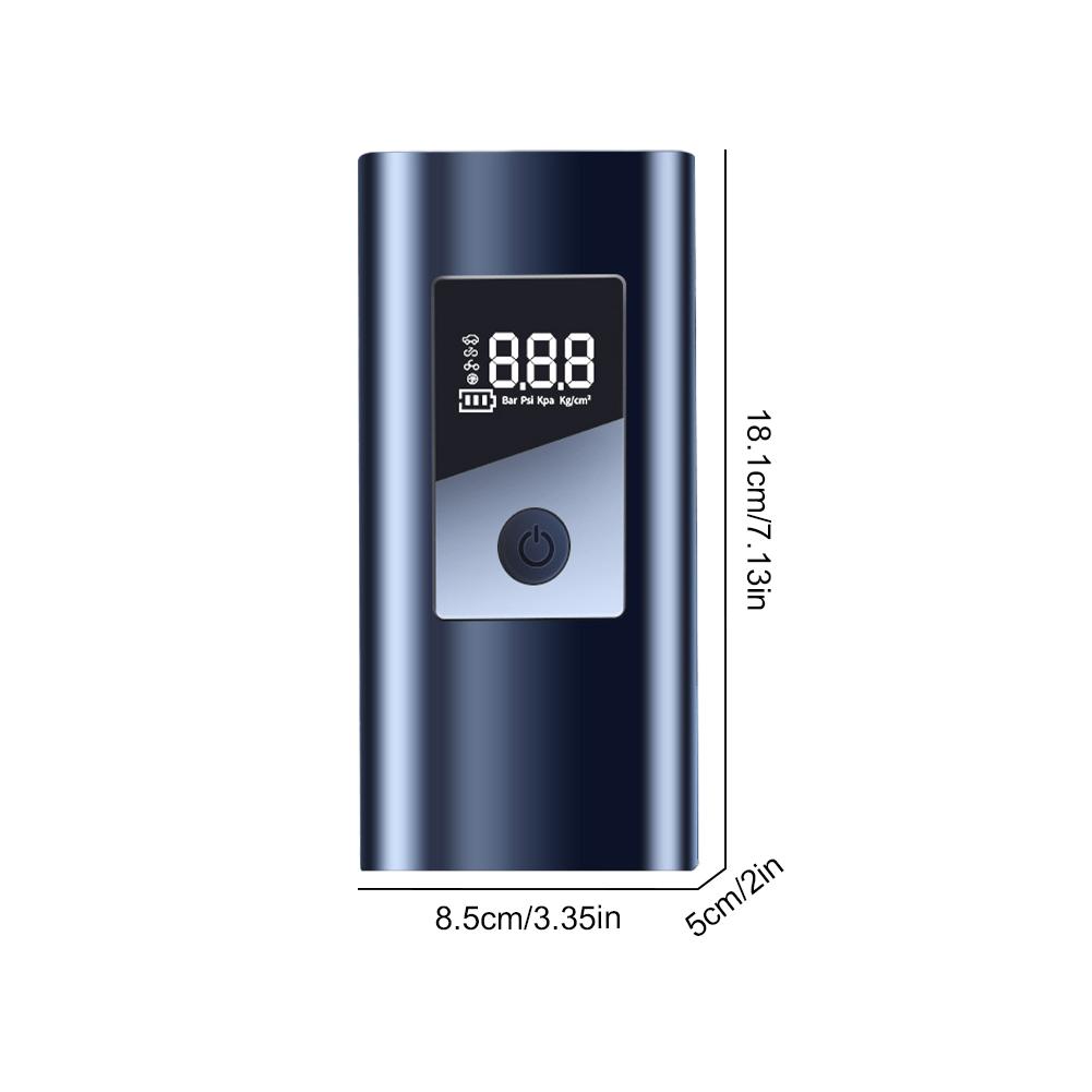 Electric Air Compressor Rechargeable High Precision Car Tyre Inflator LCD Display Portable Air Pump for Car Motorcycle Bike Ball