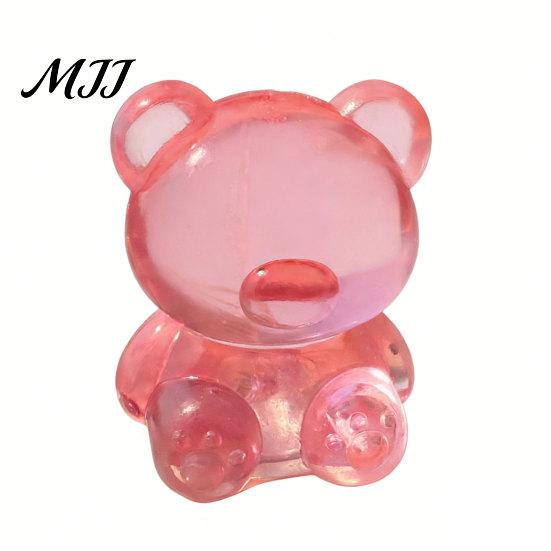 TPR Stressball 1/4 Stück Mini Klarer Bär Kneten Linderung Sitzend Sensorisch Fidget Angstlösend Zuckerball Konzentrationshilfe Dekompression Tier Quetschen