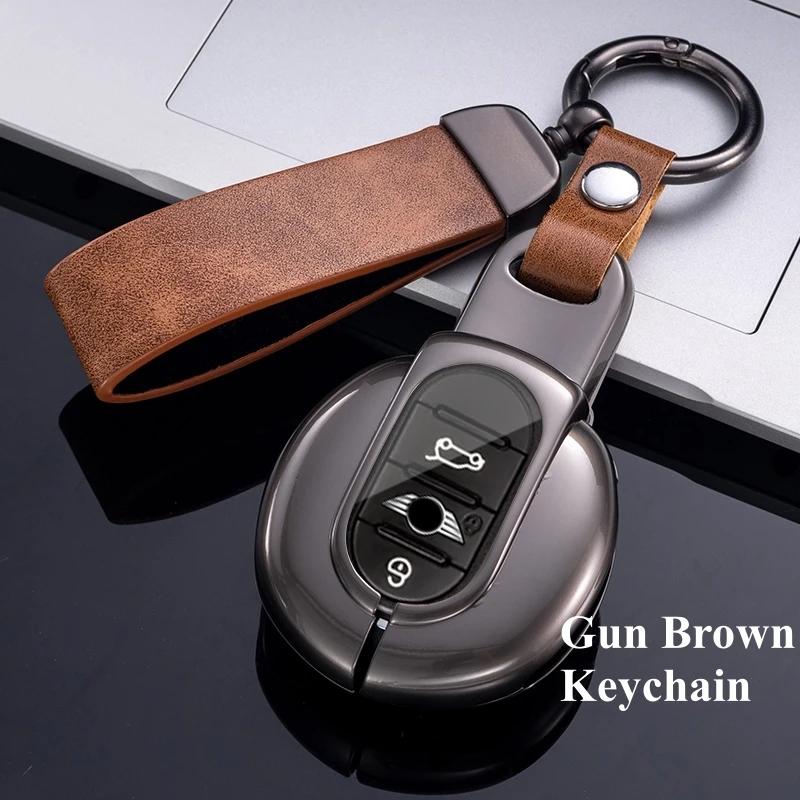 Metal Automotive Housing Remote Mount Auto Accessories Fit For Bmw Mini Cooper F55 F56 F57 F54 F60 Jcw Clubman Countryman Auto Smart Key Fob Cover
