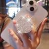 Diamond Mobile Phone Pull-out Stand, Colorful Folding Holder for Hands-Free Use