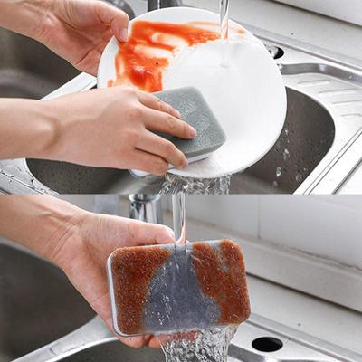 New 20-1PC Double-sided Cleaning Sponges Pan Pot Cleaning and Maintenance Washing Sponges Household Scouring Pad Kit Tools Brush