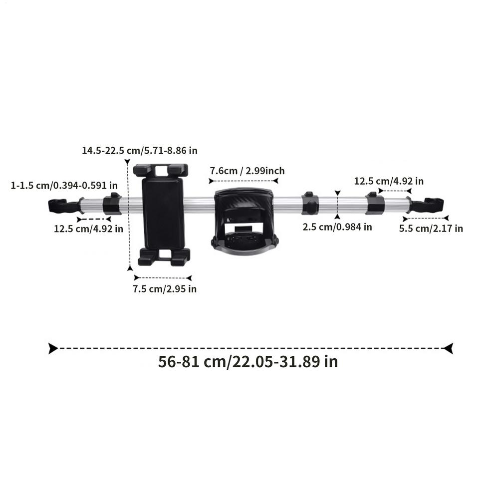 

Tablet Car Mount Telescopic With Hook Cup Storage Headrest Tablet Holder Phone Car Mount For Truck SUV RV Sedan Interior Road