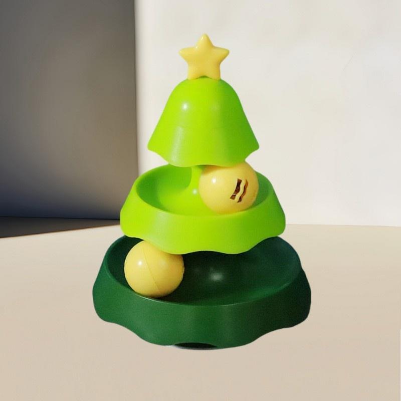 3/4 Levels Cat Toy Tower Turntable Roller Balls Toys Interactive Intelligence Training Track Puzzle Funny Games Accessories