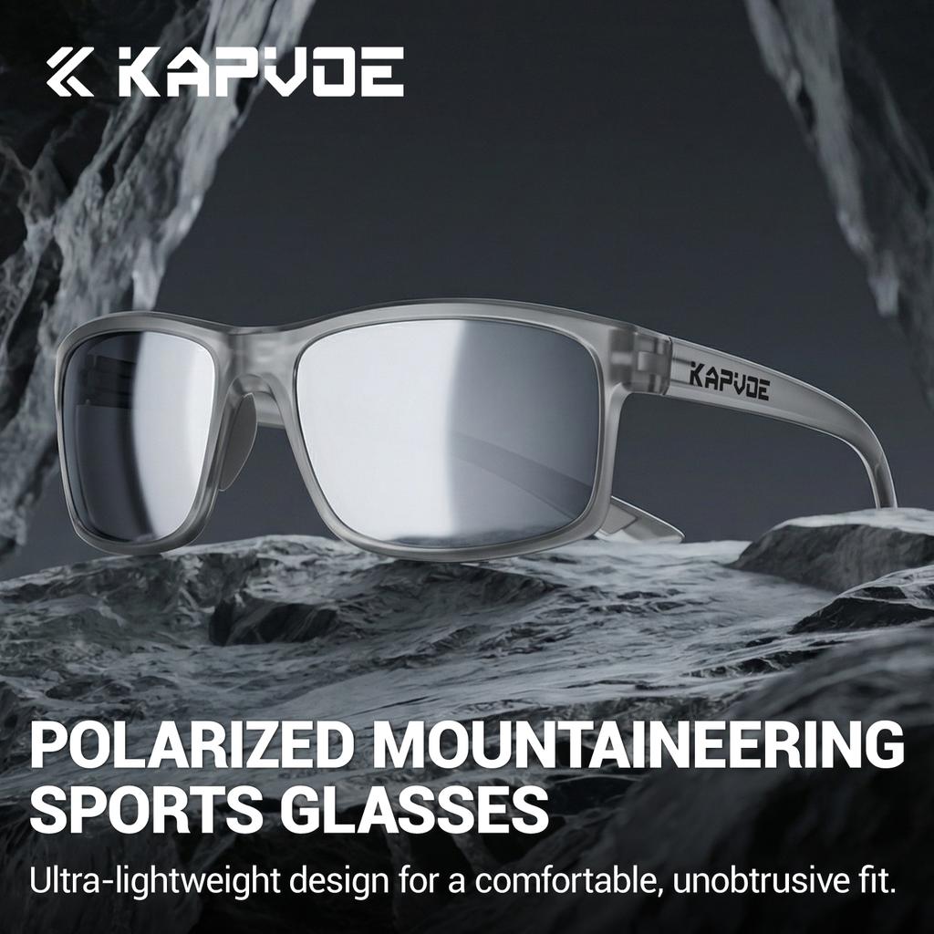 KAPVOE Polarized Sunglasses Fishing Hiking Mountaineering Sports Driving Glasses Stylish Outdoor Sunglasses for Cycling Trekking