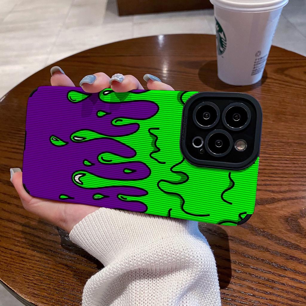 Applicable to paint graffiti iPhone13/14promax Apple 12/11 cartoon phone case xr all-inclusive xsma soft