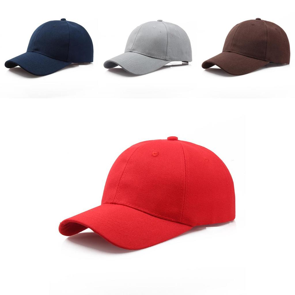 Unisex Adjustable Solid Canvas Baseball Cap Perfect For Outdoor Activities And Sports