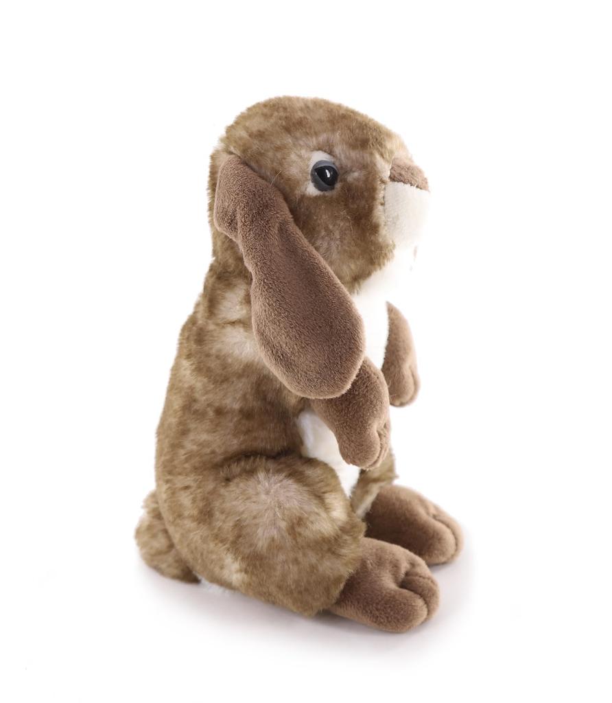 Garden and Farm Animals Series Brown Rabbit Plush Toy Lop-Eared