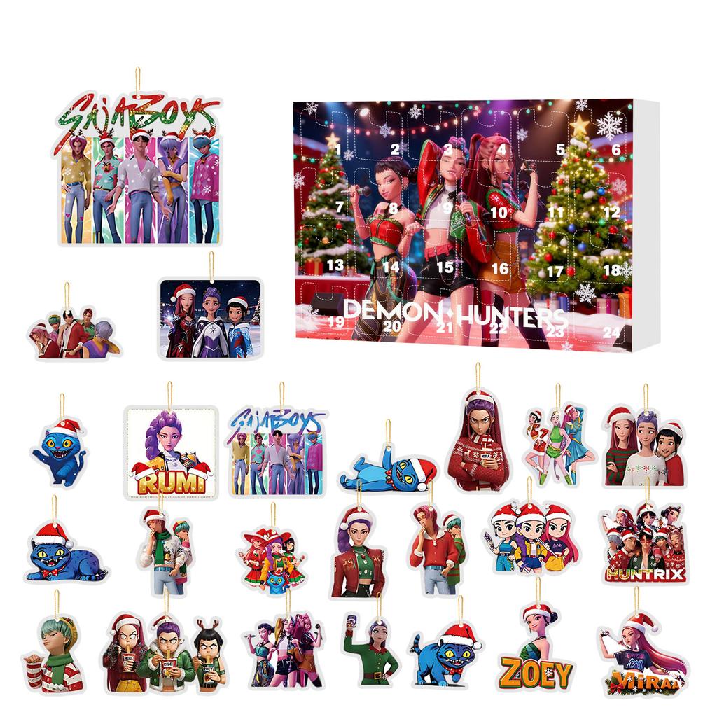 Advent Calendar Contains 24 Gifts, Cute Figures Doll Advent Calendar, Countdown Calendar With Surprise Toys, Collectible Figures Gift For Kids
