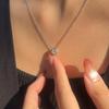 925 Sterling Silver Moissanite Pendant Necklace, Women's Versatile Fashion, Ideal for Valentine's Day or Birthday Gift
