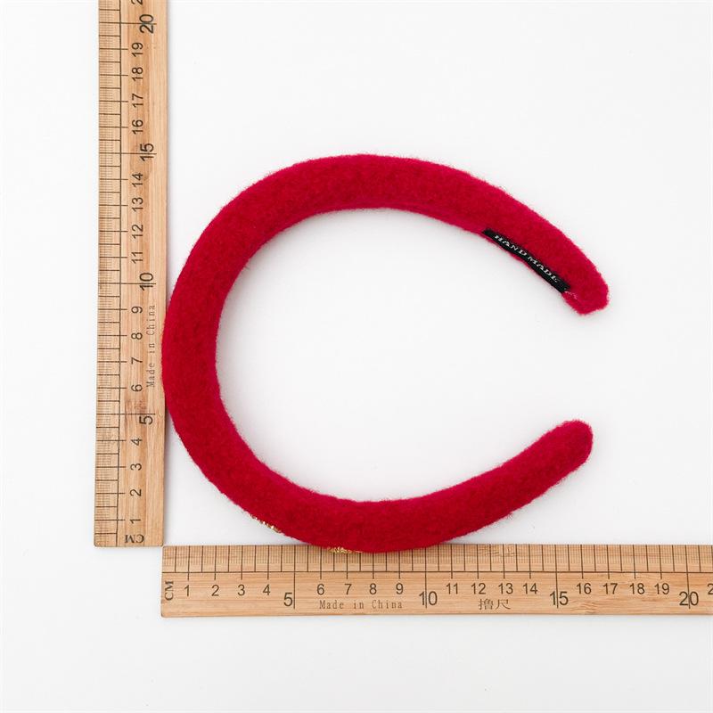 Lucky Red Hairband for Women New Year Aesthetic Headpiece Festive Hair Accessory for Party Gift