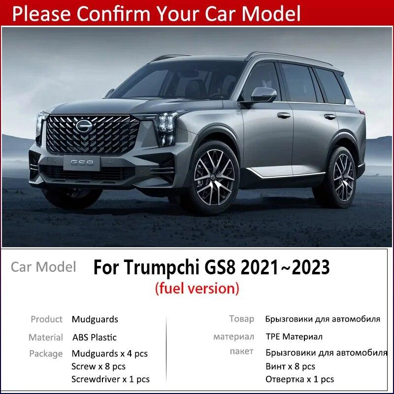 4x Car Mud Flaps for GAC Trumpchi GS8 Accessories 2022  2023 Mk2 2th II Mudguards Mud Splash Guards Flap Fender Car Mudflaps