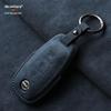 Nissan Teana/X-Trail/Qashqai/Tiida Key Case: Suede, Full Coverage, Tanlu Buckle