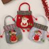 Snowman Christmas Gift Bag Santa Claus Xmas Packaging Bag Cute Candy Handbag Christmas Eve