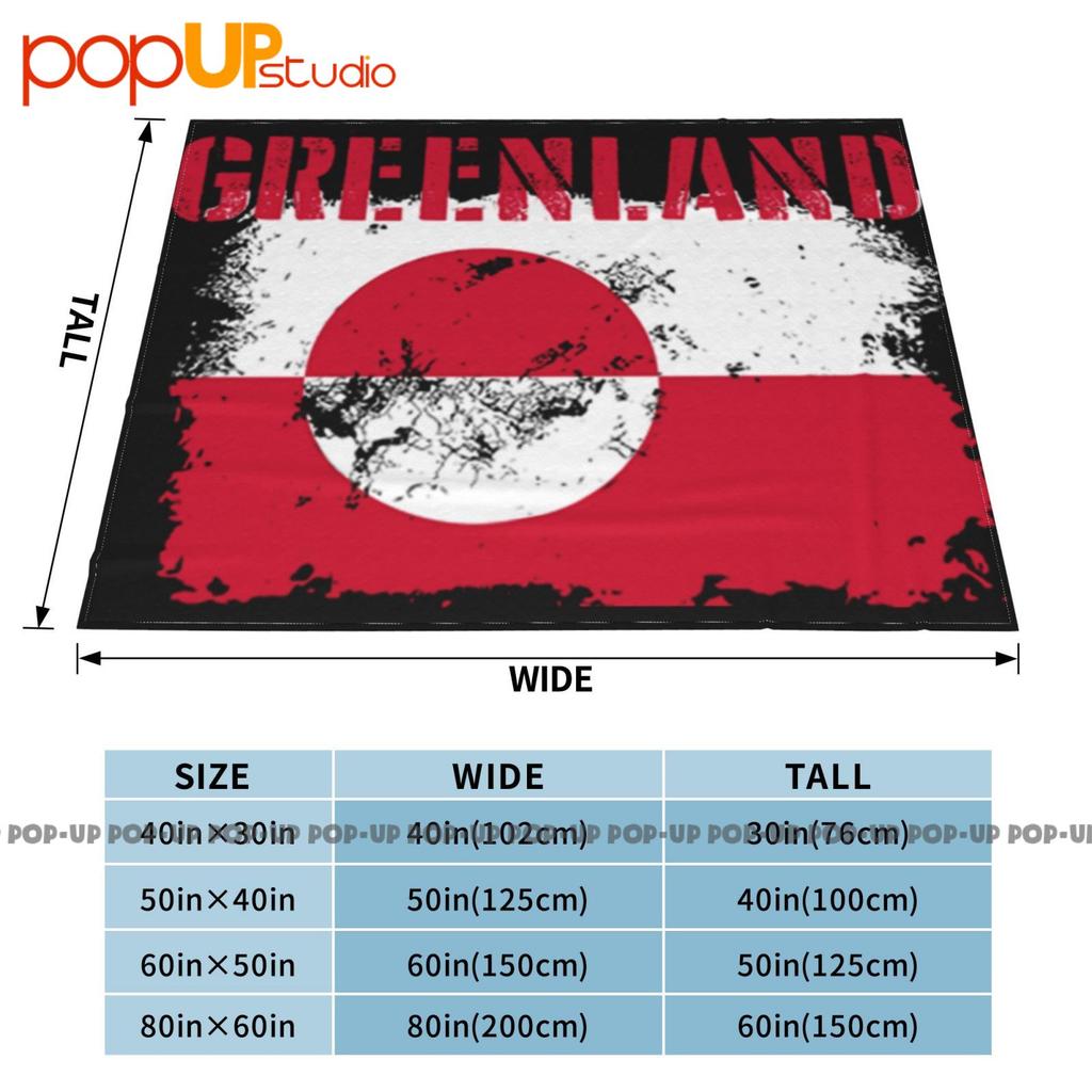 Grönland Flagge Top Stadtkarte Ultra-Weiche Decke Steppdecke Winter Sofaabdeckung Bettbezüge