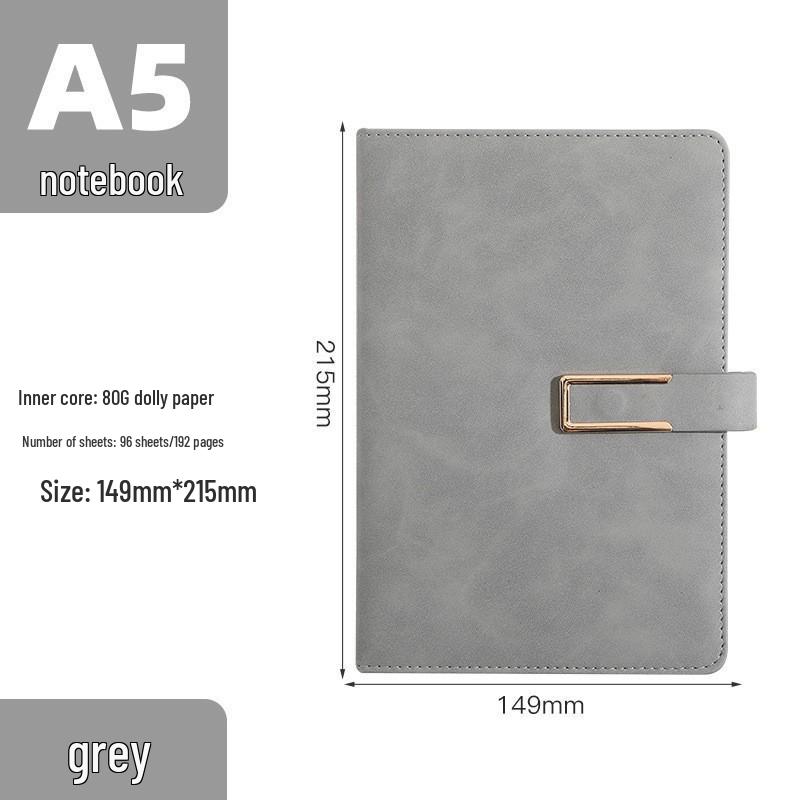 A5 Retro Sheepskin Notebook Set with Pen – Custom Softcover for Business or Student Use