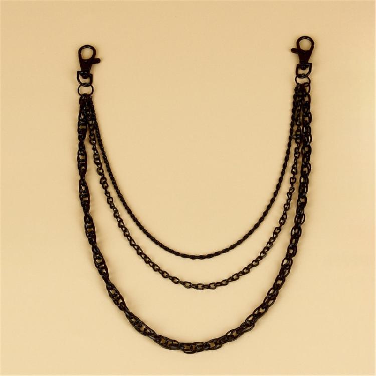 High Street Fashion Black Chain Versatile Black Chain for Men’s Fashion Enhancing Overall Look for Various Event