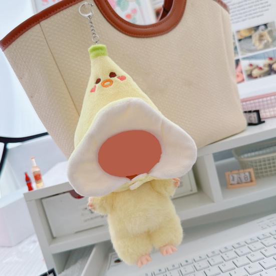 17cm Doll Accessories Burger Shape Head Cover for La Bubu(NO Doll) Fried Chicken Legs Shape Headgear Stylish Doll Outfit Gifts