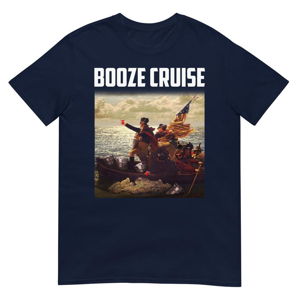Political Party Booze Cruise Shades Red Cups Tshirt S