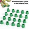 200PCS Rubber Gasket Air Conditioning 1/4Charging Hose Valve Gasket Manifold Repair Seal Kit Replacement Car Accessories