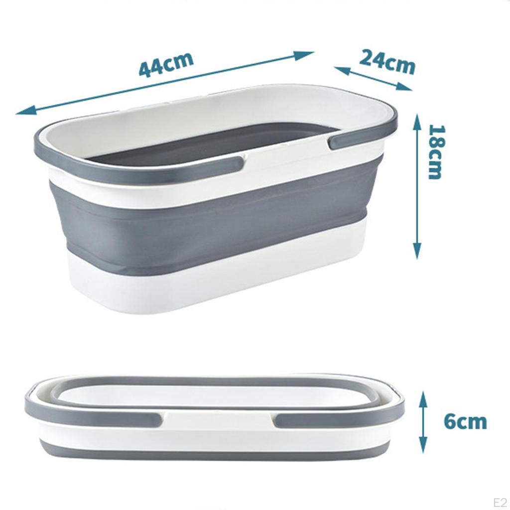 Collapsible PP Bucket Easy Clean Foldable Mop Cleaning Tool Laundry Basket